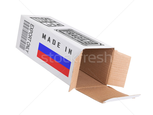 Exporter produit Russie papier boîte [[stock_photo]] © michaklootwijk