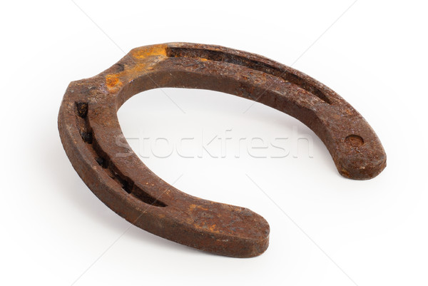 Old rusty horseshoe Stock photo © michaklootwijk