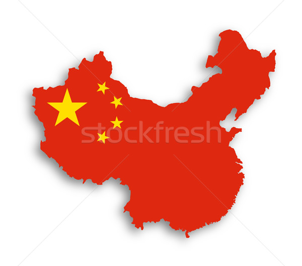 Outline map of China Stock photo © michaklootwijk