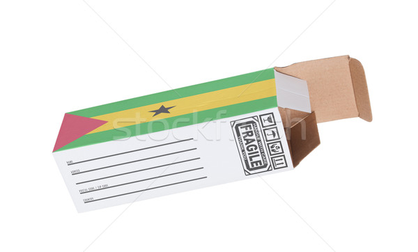 Concept of export - Product of Sao Tome and Principe Stock photo © michaklootwijk