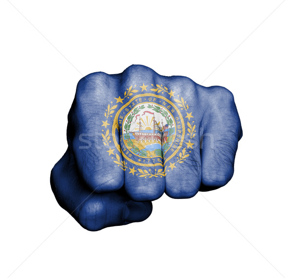 United states, fist with the flag of New Hampshire Stock photo © michaklootwijk