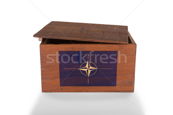 Wooden crate isolated on a white background Stock photo © michaklootwijk