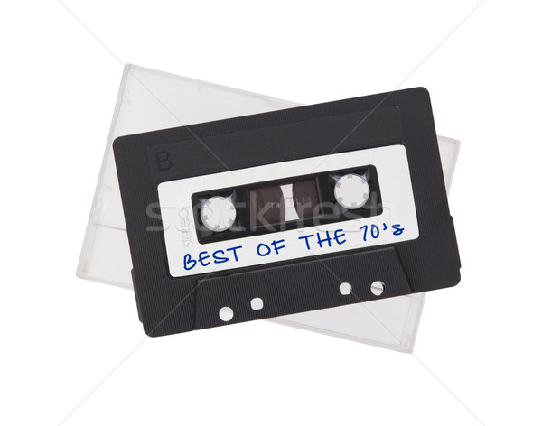 ヴィンテージ オーディオ カセット テープ 孤立した 白 ストックフォト © michaklootwijk