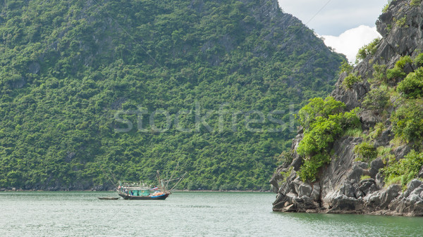 Fishing boat in the Ha Long Bay Stock photo © michaklootwijk