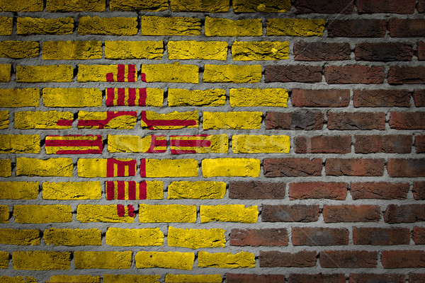 Parede de tijolos textura bandeira velho escuro vermelho Foto stock © michaklootwijk