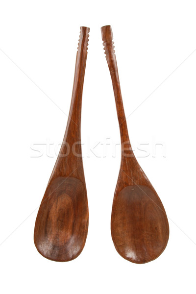 Wooden spoons isolated Stock photo © michaklootwijk