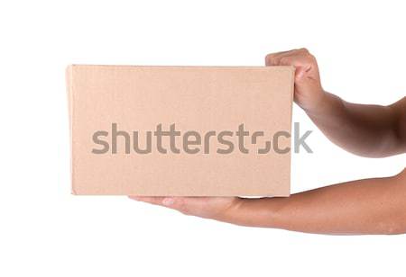 Brown color cardbox Stock photo © michaklootwijk