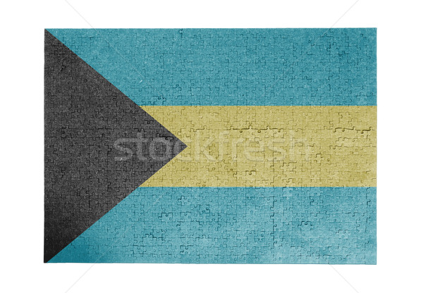 Nagy kirakós játék 1000 darabok Bahamák zászló Stock fotó © michaklootwijk