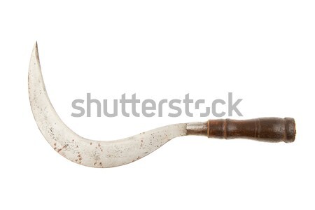 Man holding a rusted sickle Stock photo © michaklootwijk