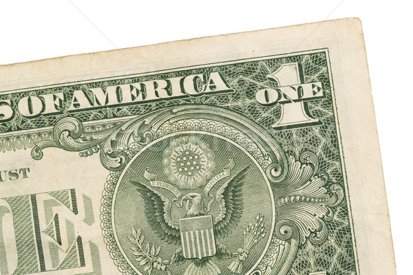 US one Dollar bill, close up, seal USA Stock photo © michaklootwijk