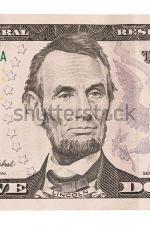 US five Dollar bill, close up, blood Stock photo © michaklootwijk