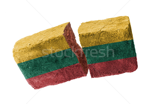 Rough broken brick Stock photo © michaklootwijk