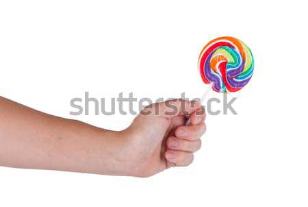 Lollipop in hand Stock photo © michaklootwijk
