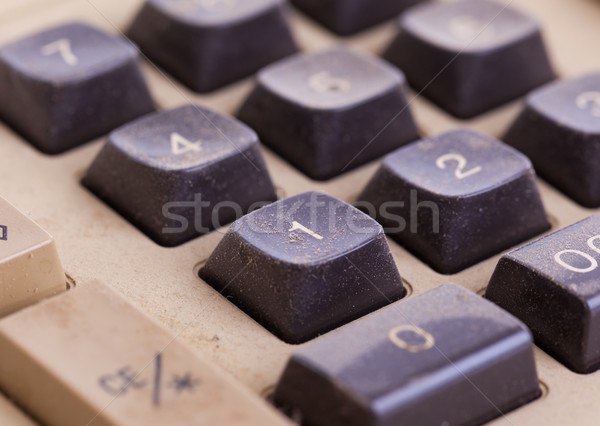 Old calculator for doing office related work Stock photo © michaklootwijk