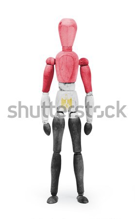 Wood figure mannequin with flag bodypaint - Angola Stock photo © michaklootwijk