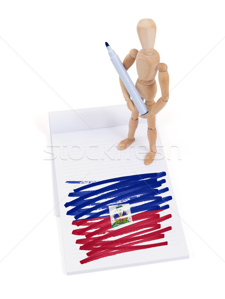 Wooden mannequin made a drawing - Haiti Stock photo © michaklootwijk