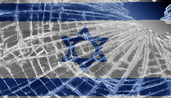 Broken ice or glass with a flag pattern, Israel  Stock photo © michaklootwijk