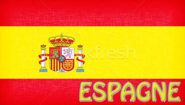 Flag of Spain with letters Stock photo © michaklootwijk