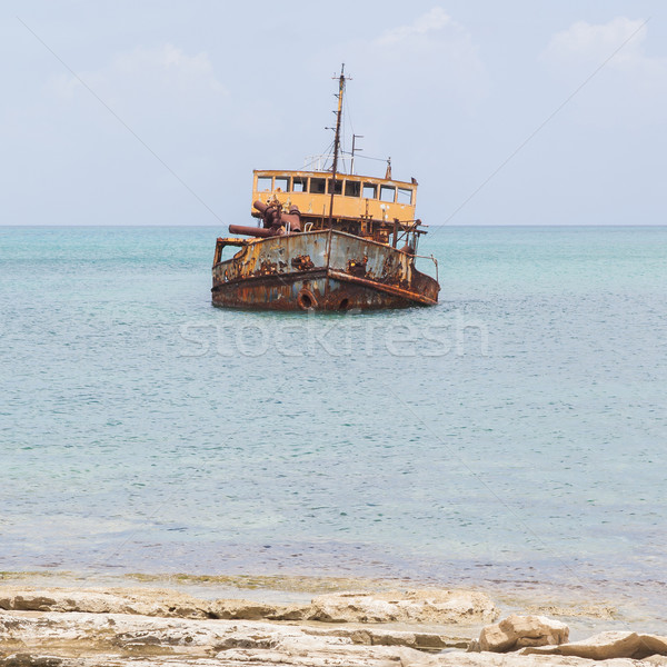 Stock photo: Unidentified sunken vessel