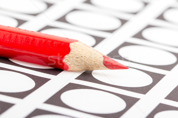 Red pencil used for voting Stock photo © michaklootwijk