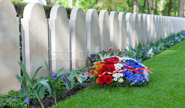 Rows of tombstones Stock photo © michaklootwijk