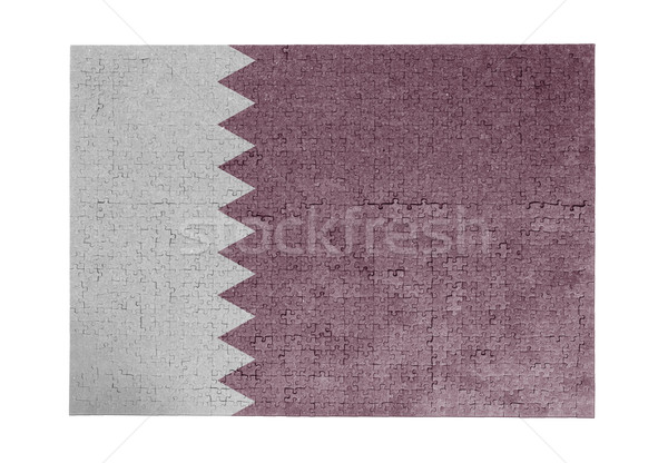 Grande rompecabezas 1000 piezas Katar bandera Foto stock © michaklootwijk