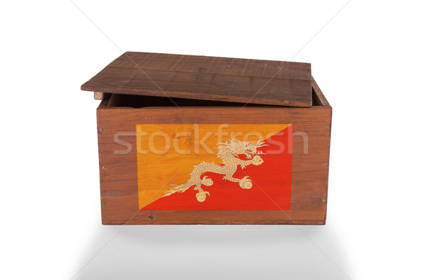 Stockfoto: Houten · geïsoleerd · witte · product · Bhutan