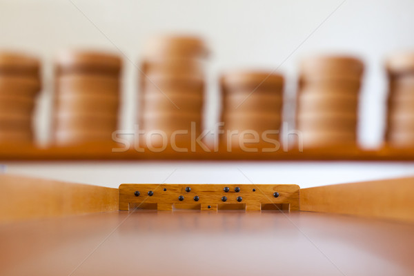 Typical dutch wooden boardgame - Sjoelen Stock photo © michaklootwijk
