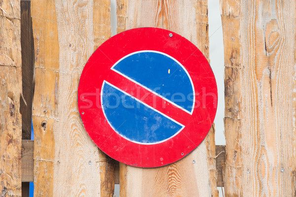 Road sign, prohibitory sign - No parking Stock photo © michaklootwijk