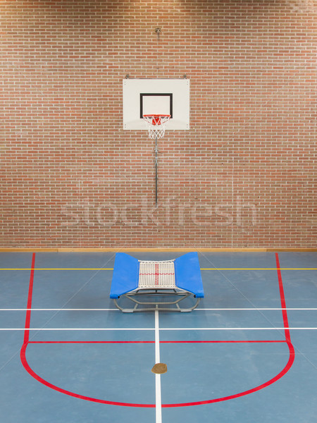 Interior of a gym at school Stock photo © michaklootwijk
