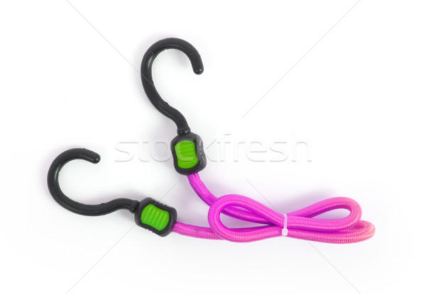 Black hook with elastic rope  Stock photo © michaklootwijk
