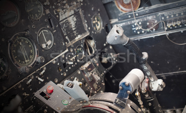 Központ konzol repülőgép öreg számítógép technológia Stock fotó © michaklootwijk