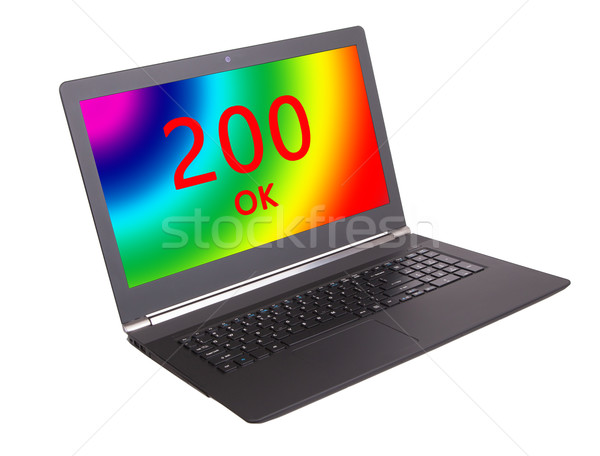 Foto stock: Http · estado · código · laptop · tela