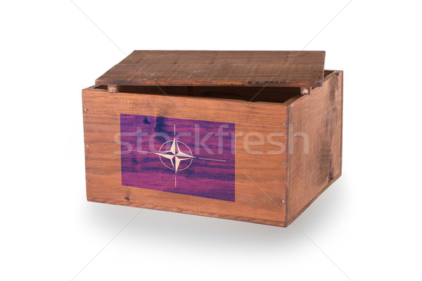 Wooden crate isolated on a white background Stock photo © michaklootwijk