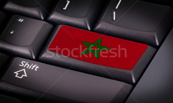 Flag on keyboard Stock photo © michaklootwijk