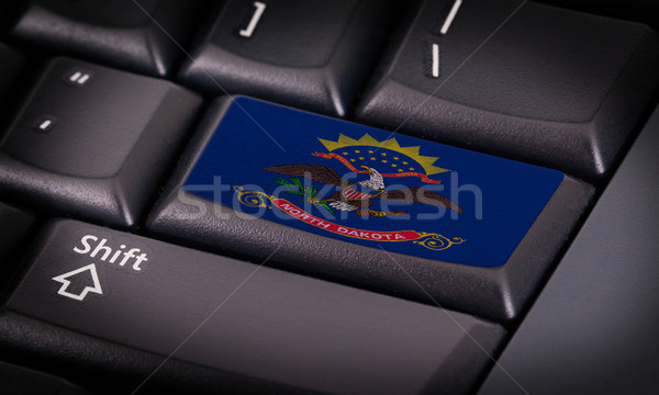 Flag on keyboard Stock photo © michaklootwijk