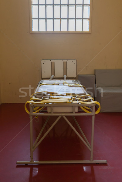 Bed for restraining psychiatric patiens Stock photo © michaklootwijk