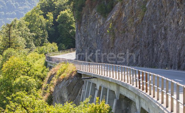 Berg weg Zwitserland steil natuur zomer Stockfoto © michaklootwijk