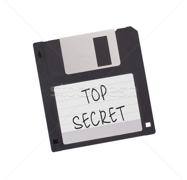 Stock photo: Floppy Disk - Tachnology from the past, isolated on white