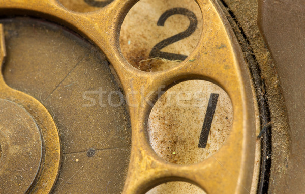 Close up of Vintage phone dial - 1 Stock photo © michaklootwijk