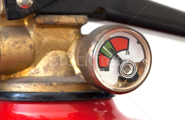 Dusty fire extinguisher fully charged, selective focus Stock photo © michaklootwijk