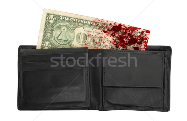 US one Dollar bill in a wallet, close up  Stock photo © michaklootwijk