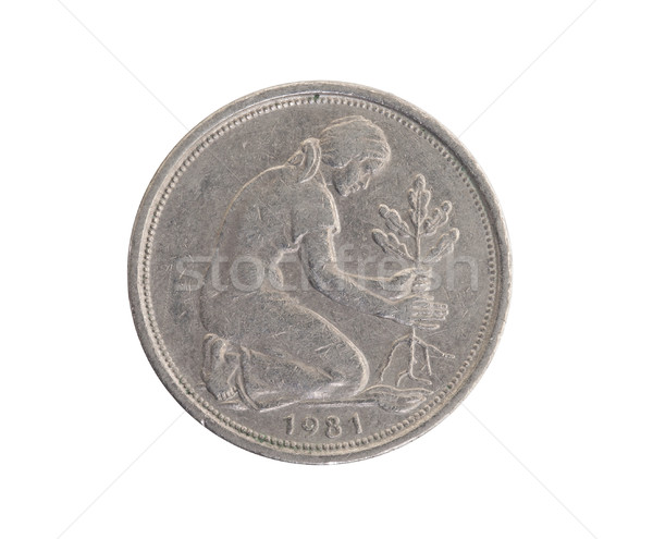 50 german mark pfennig coin isolated Stock photo © michaklootwijk