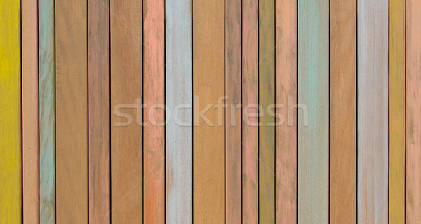 Background texture of old painted wooden lining boards Stock photo © michaklootwijk