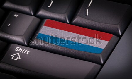 Flagge Tastatur Taste Design Laptop Technologie Stock foto © michaklootwijk