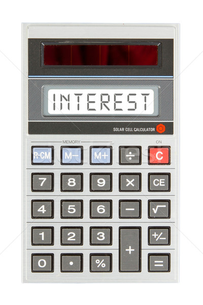 Old calculator - interest Stock photo © michaklootwijk