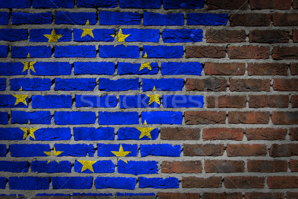 Dark brick wall - EU Stock photo © michaklootwijk