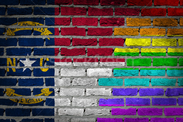 Ciemne murem prawa North Carolina tekstury banderą Zdjęcia stock © michaklootwijk