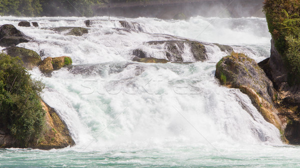 View to the biggest waterfalls of Europe in Schaffhausen, Switze Stock photo © michaklootwijk