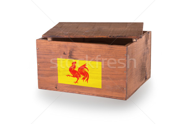 Wooden crate isolated on a white background Stock photo © michaklootwijk
